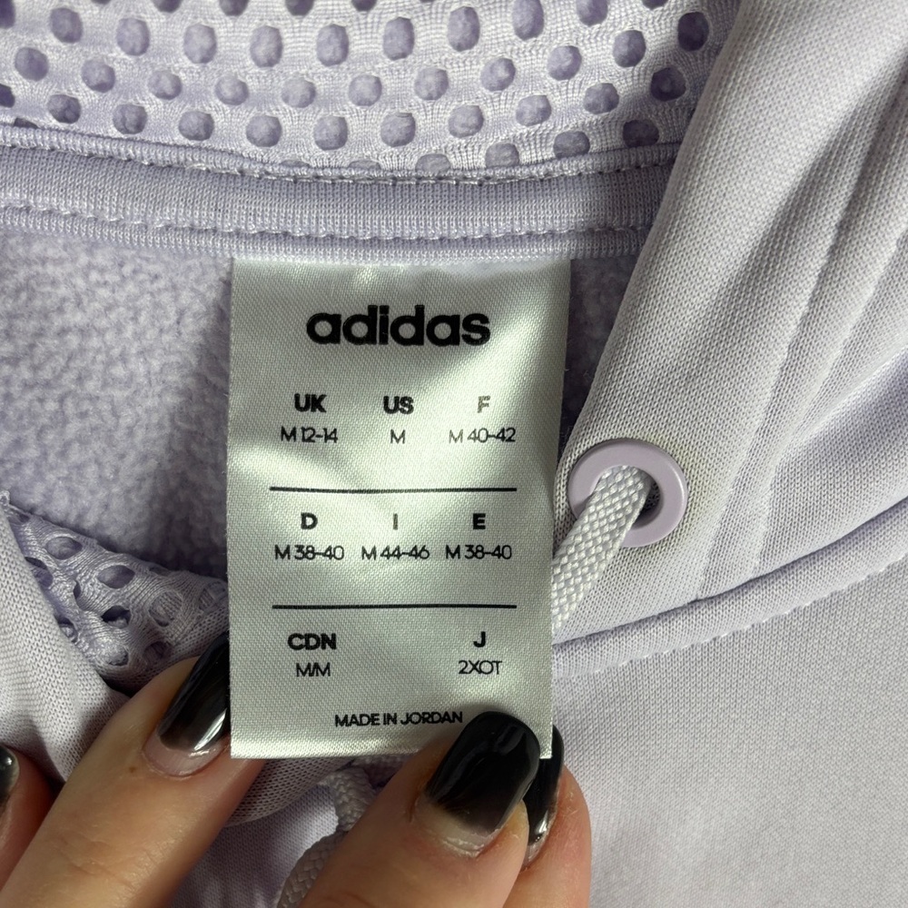 Adidas Lavender Hoodie Medium - Picture 5 of 7